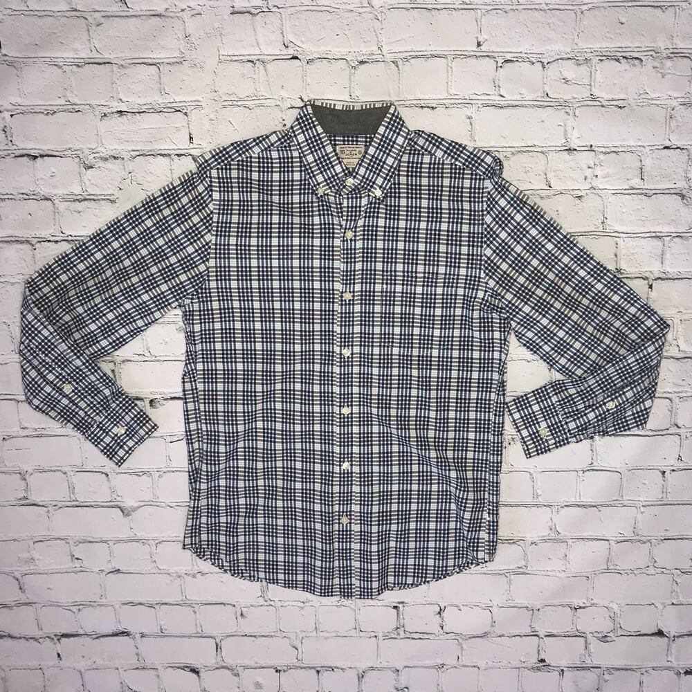 Blue Plaid J.Crew Button Down Shirt